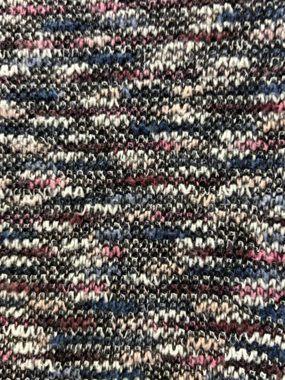 Madewell Multicolor Marled Knit Pullover Sweater Size Medium Cotton, Pink/Gray